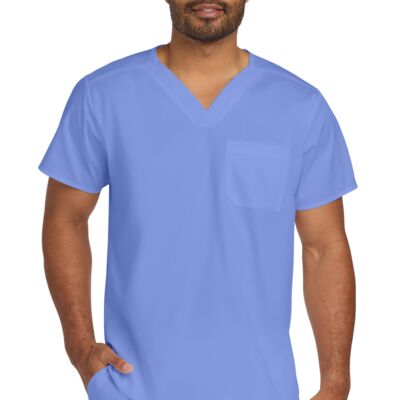 Unisex WorkFlex  Chest Pocket V Neck Top Thumbnail